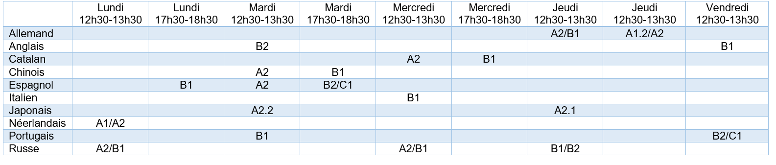 Calendrier